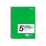 5Sub Spiral Notebook 180Ct 10.5 x 8 WR